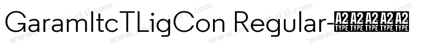 GaramItcTLigCon Regular字体转换
